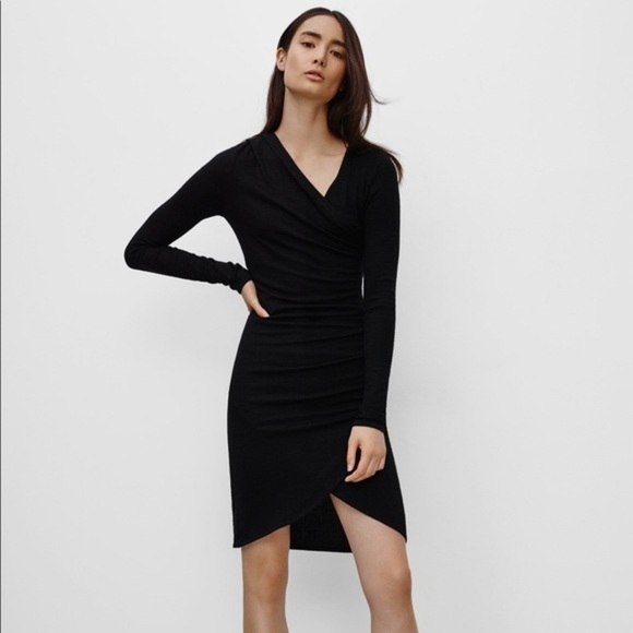 ARITZIA Wilfred Free Charcoal Klum Dress small - Picture 2 of 6